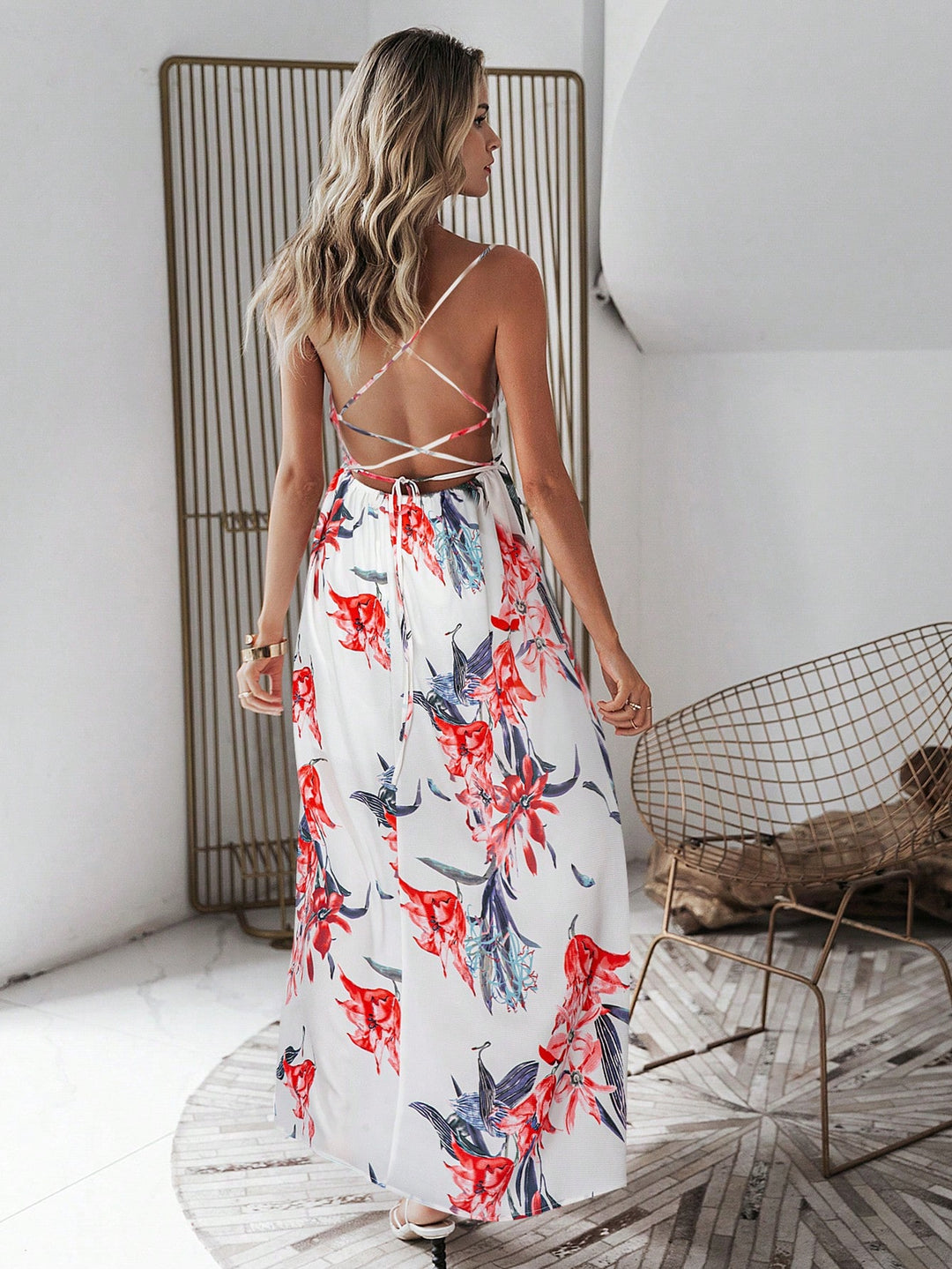 Rochie maxi SHEIN, mix culori