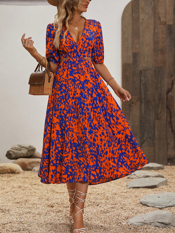 Rochie midi SHEIN, mix culori