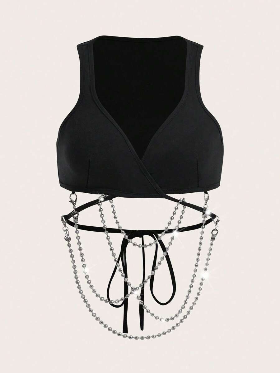Top SHEIN, negru