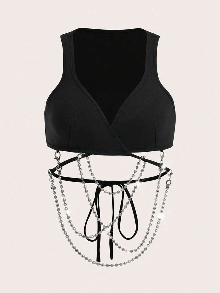 Top SHEIN, negru