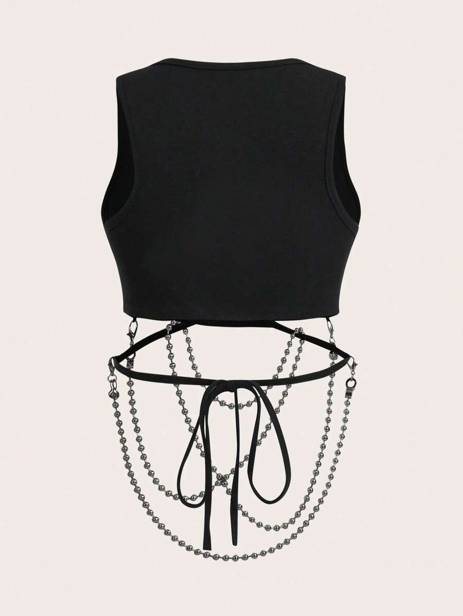 Top SHEIN, negru