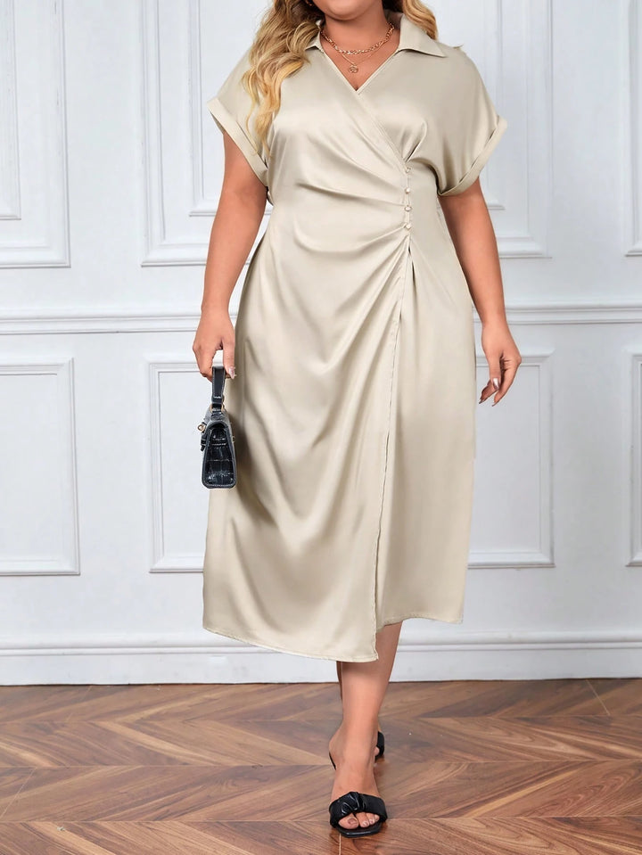 Rochie midi SHEIN, bej