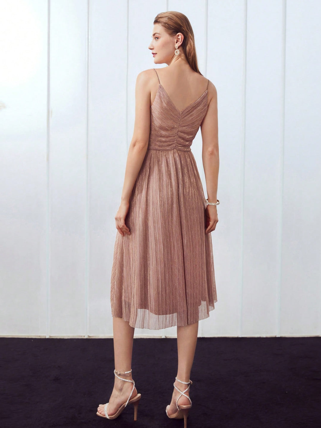Rochie midi SHEIN, roz