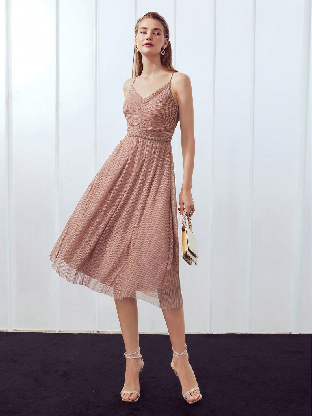 Rochie midi SHEIN, roz