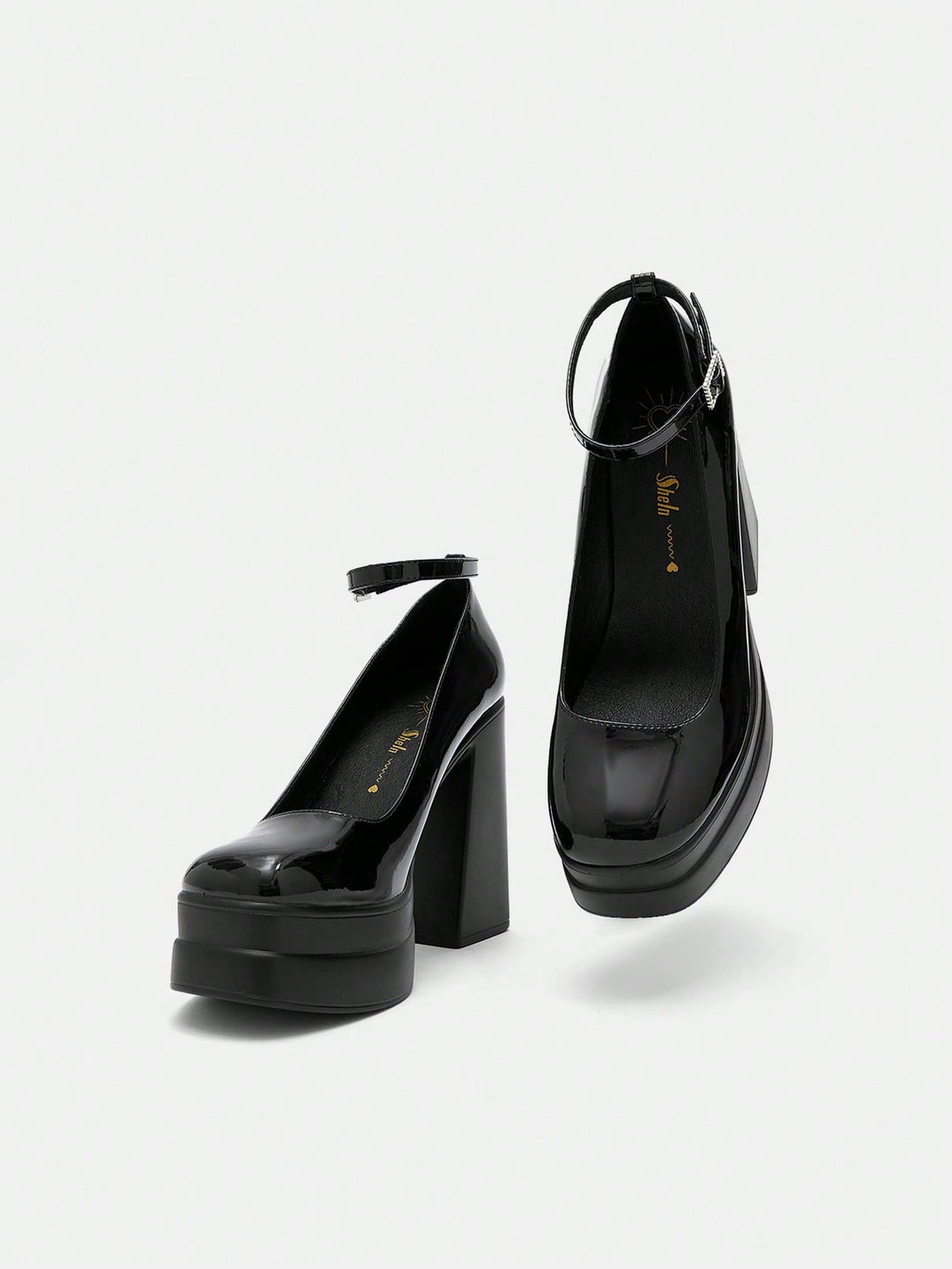 Pantofi cu toc SHEIN, negru