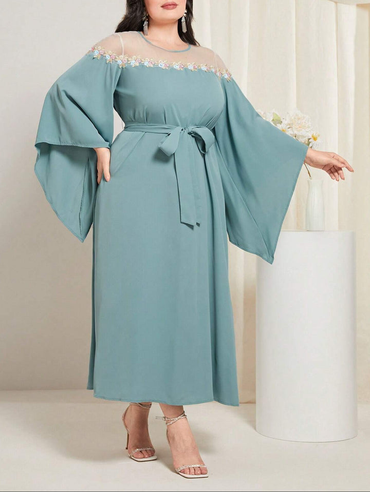 Rochie maxi SHEIN, turcoaz