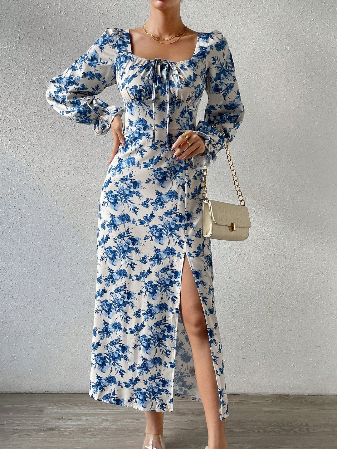 Rochie maxi SHEIN, alb