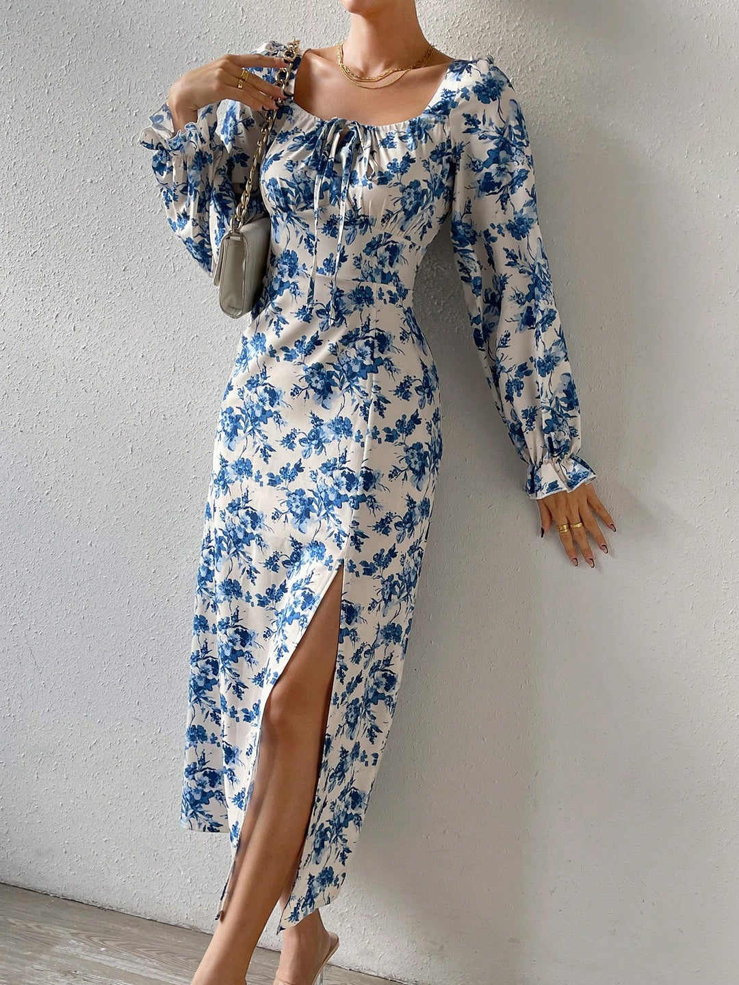 Rochie maxi SHEIN, alb