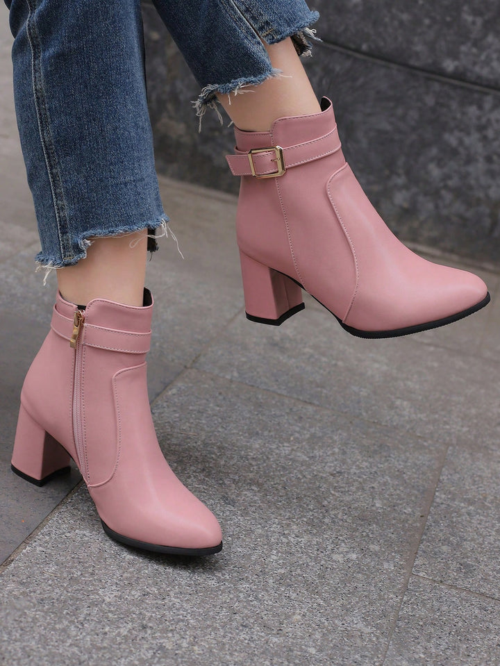 Botine SHEIN, roz