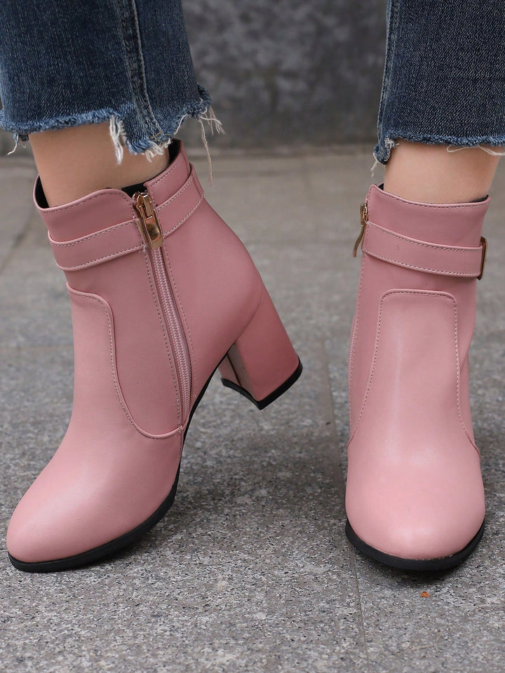 Botine SHEIN, roz