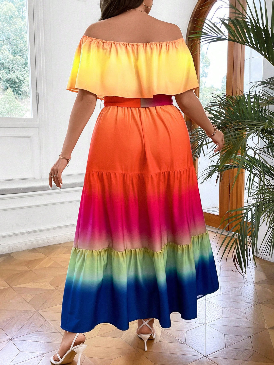 Rochie maxi SHEIN, mix culori