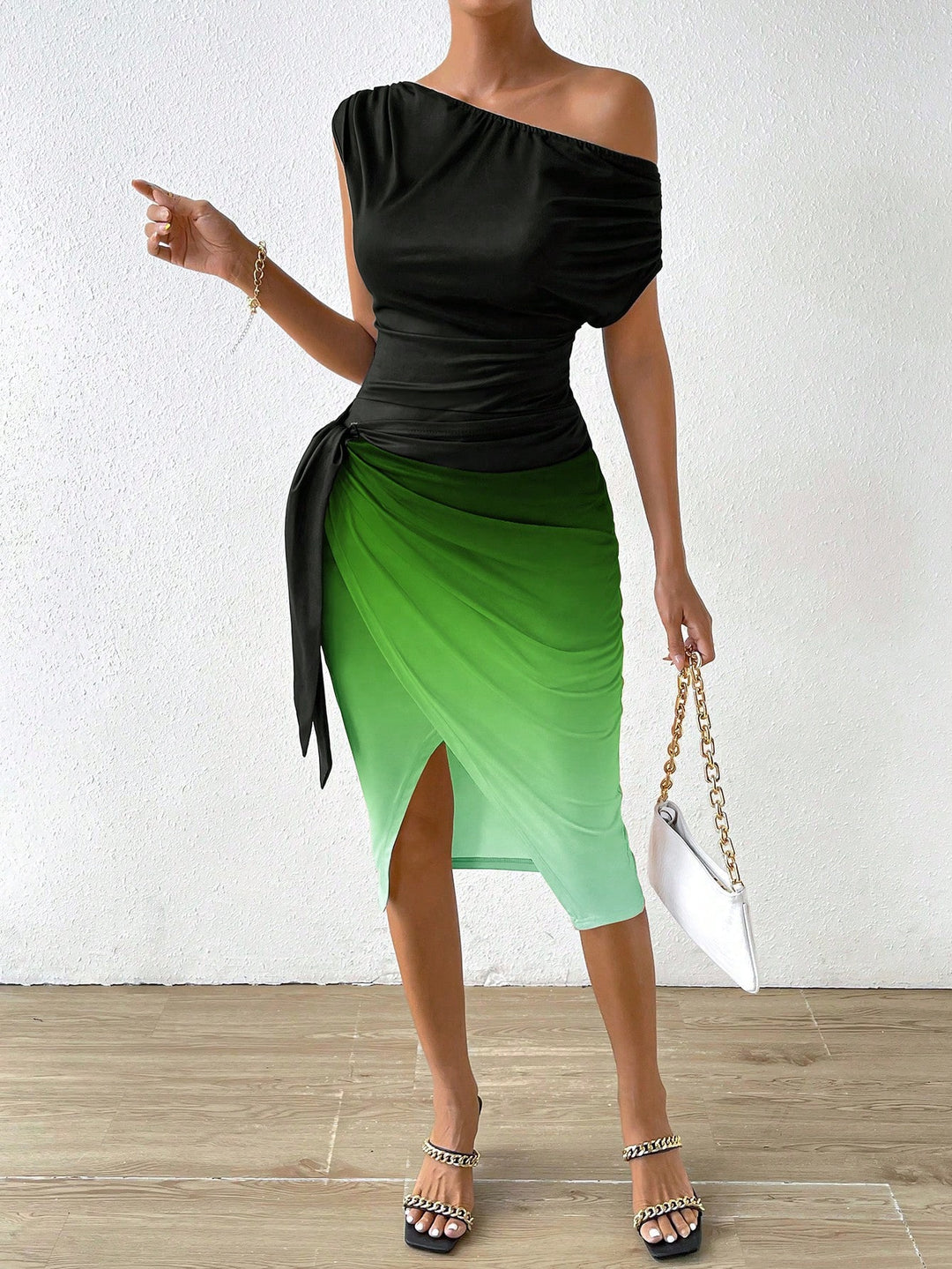Rochie midi SHEIN, mix culori