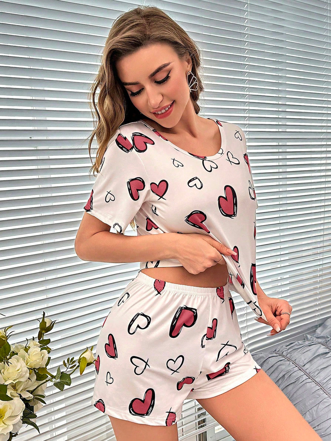 Compleu pijamale SHEIN, mix culori