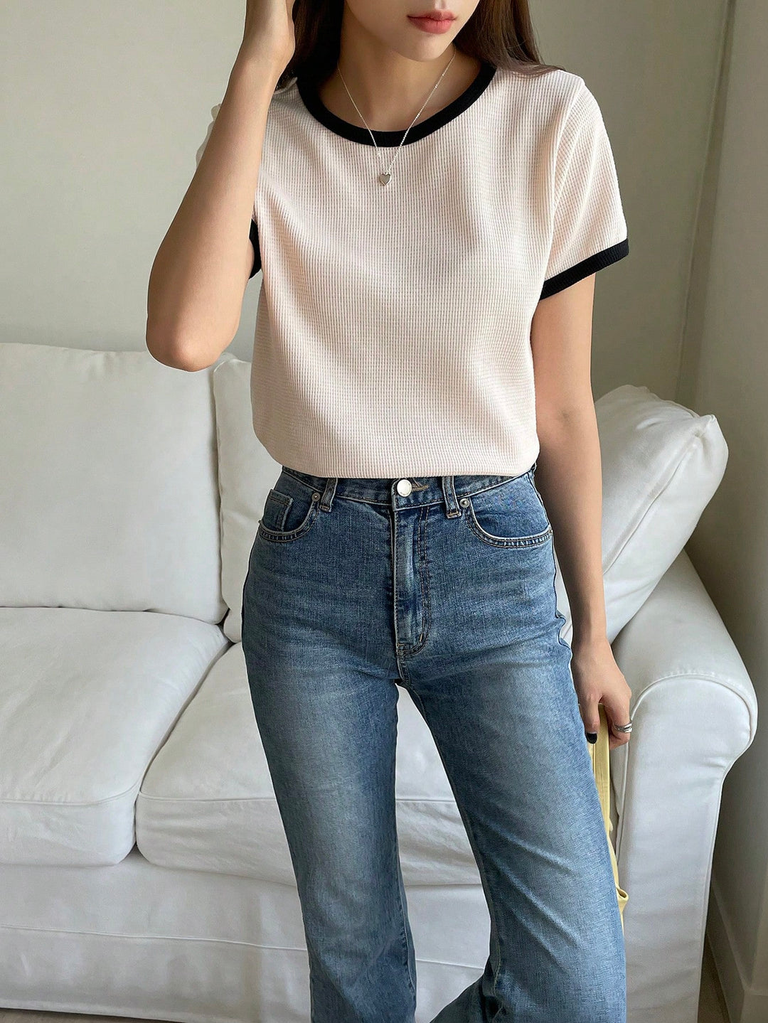Tricou SHEIN, bej