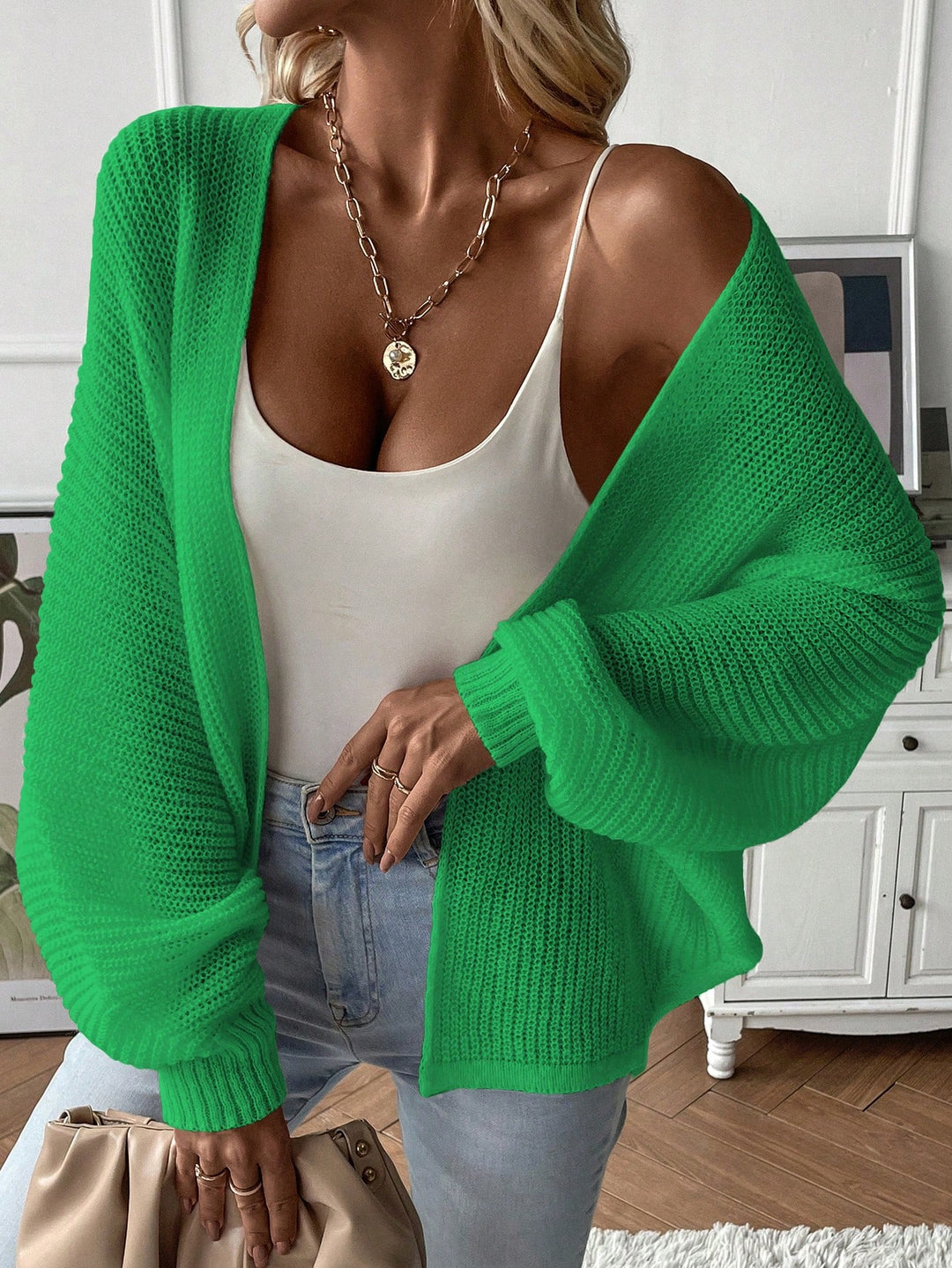 Cardigan SHEIN, verde