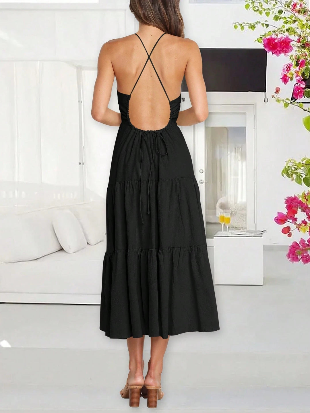 Rochie maxi SHEIN, negru