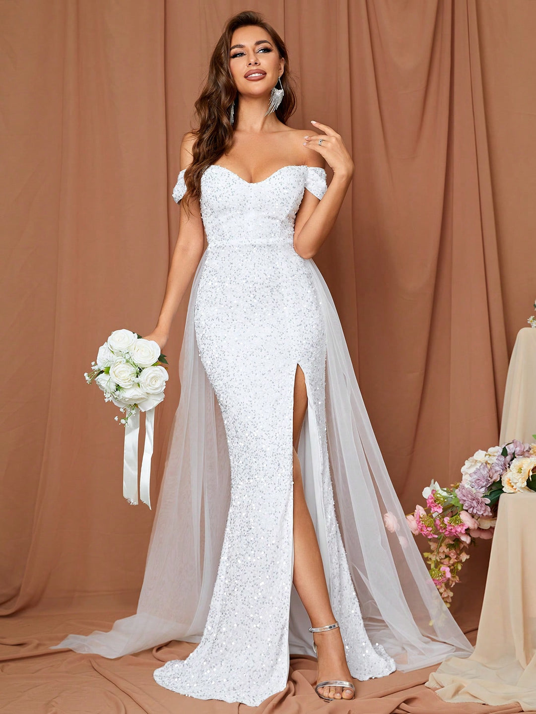 Rochie de mireasă SHEIN, alb