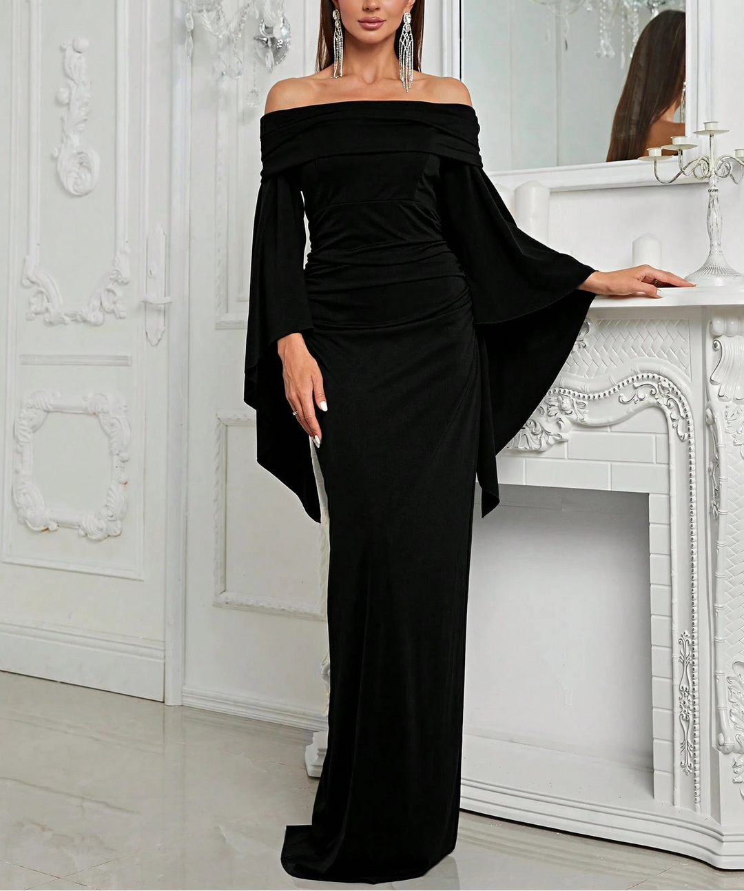 Rochie maxi SHEIN, negru