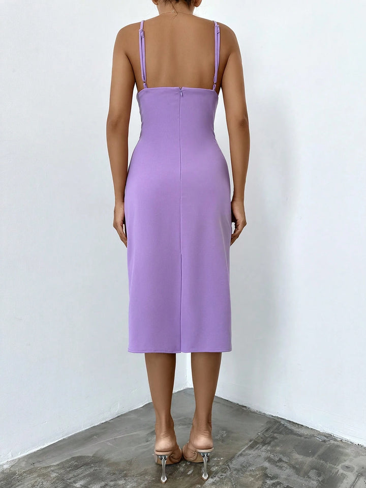 Shein midi ruha, lila
