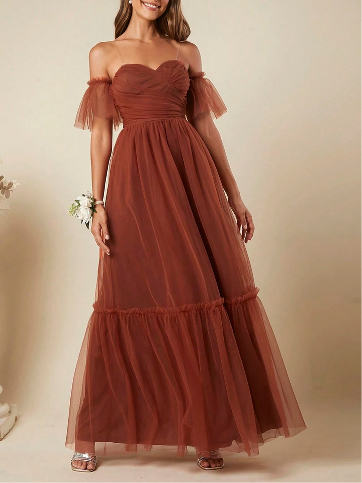 Rochie maxi SHEIN, maro