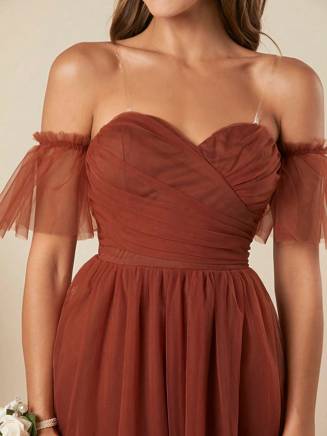 Rochie maxi SHEIN, maro