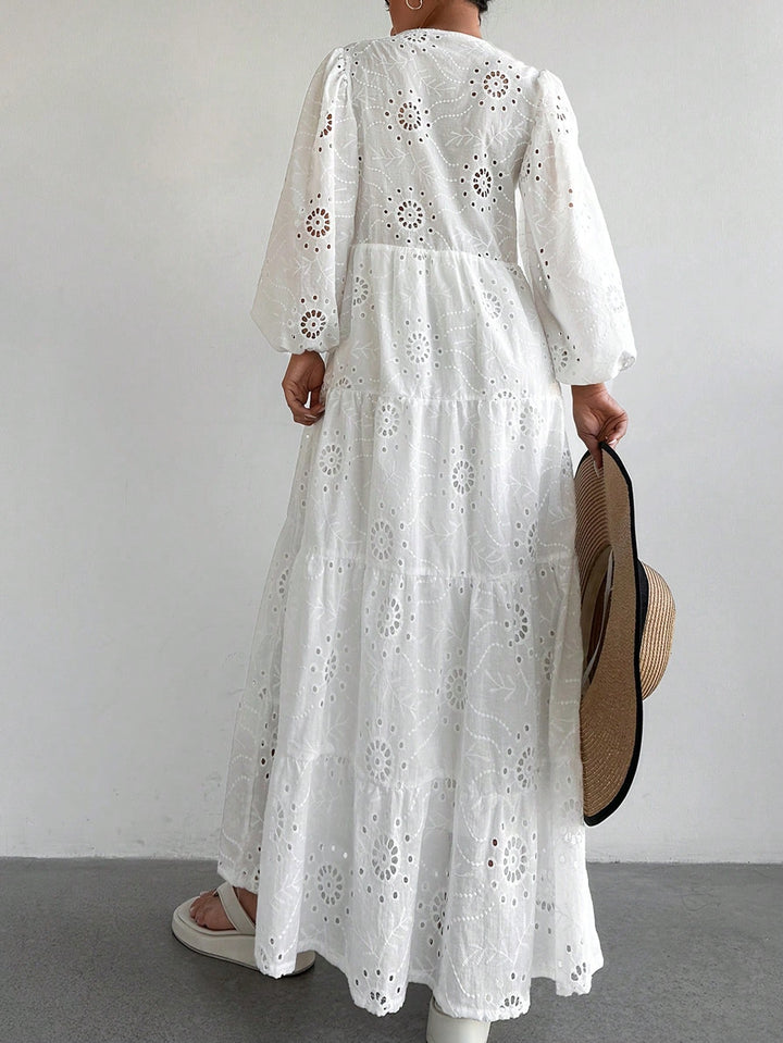 SHEIN maxi ruha, fehér