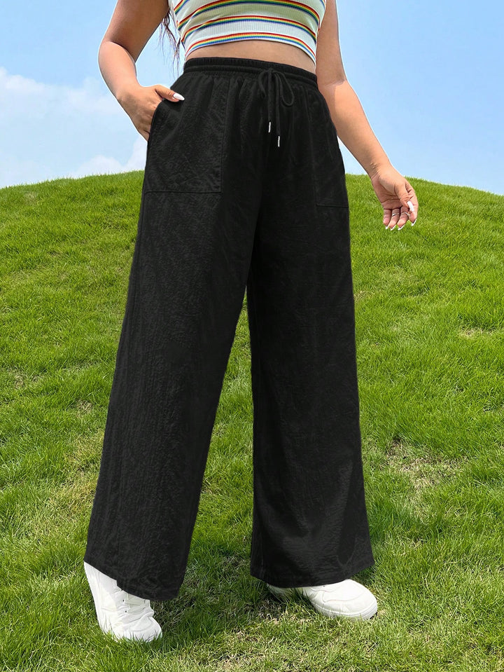 Pantaloni SHEIN, negru