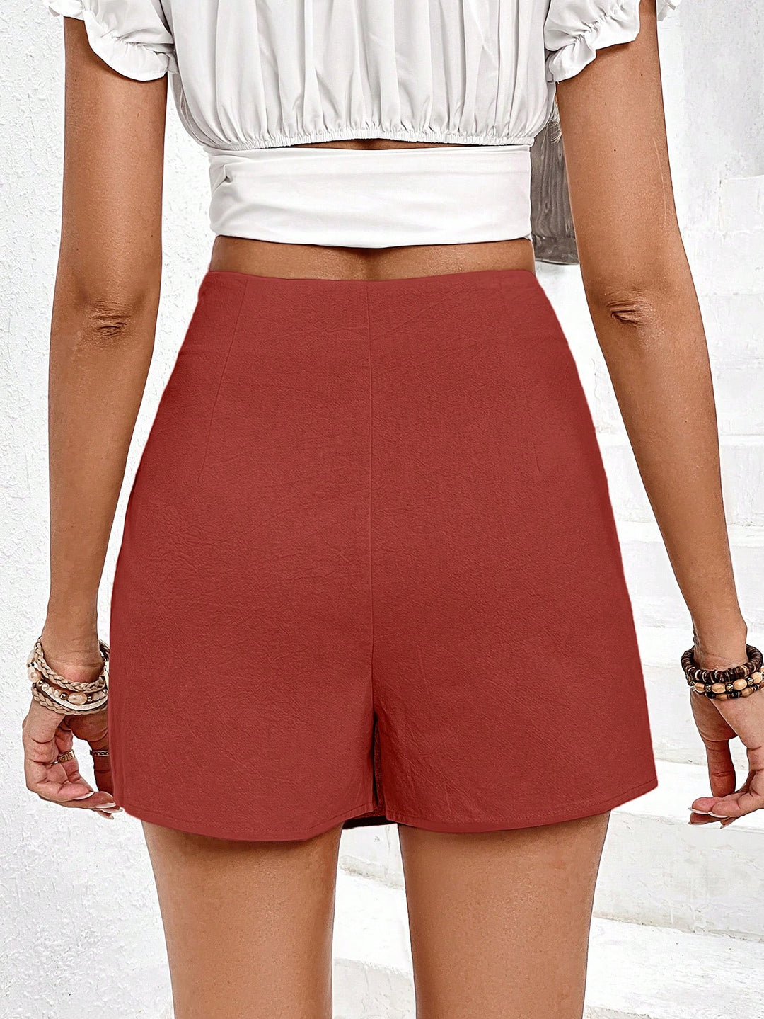 Fustă pantalon SHEIN, cărămiziu