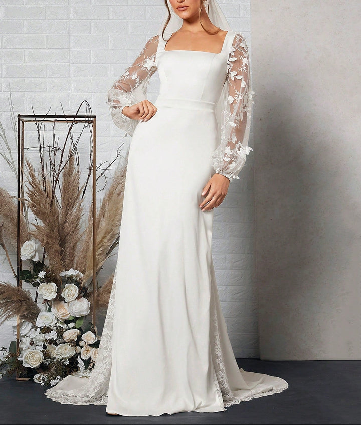Rochie de ocazie SHEIN, alb