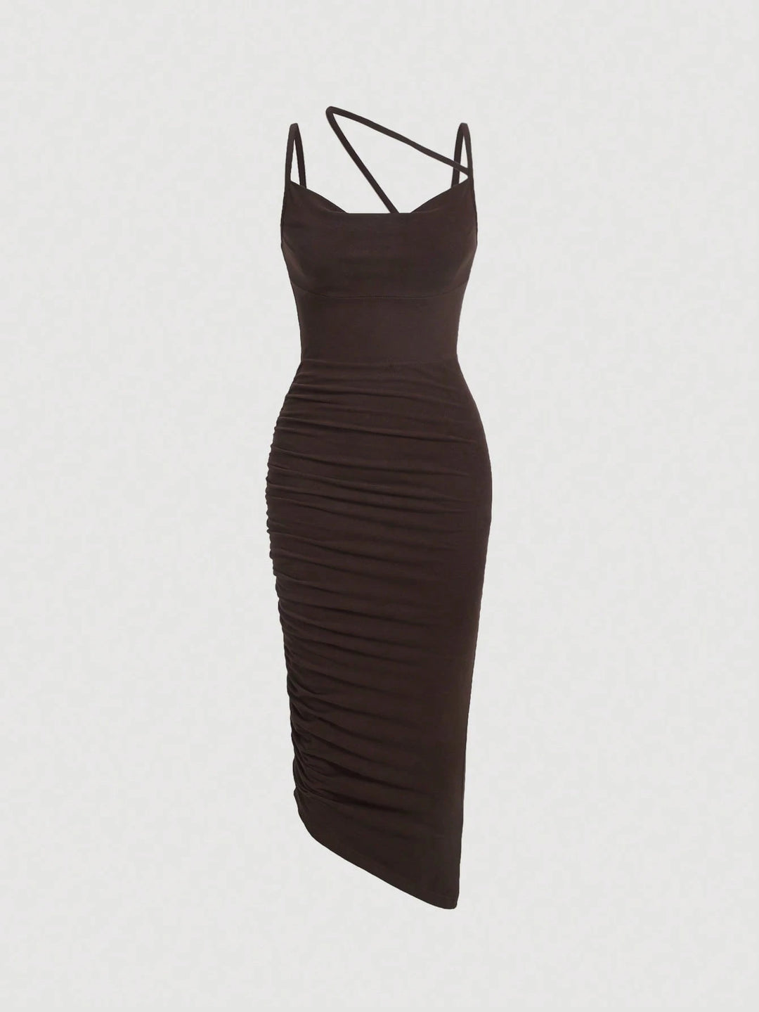 Rochie midi SHEIN, maro
