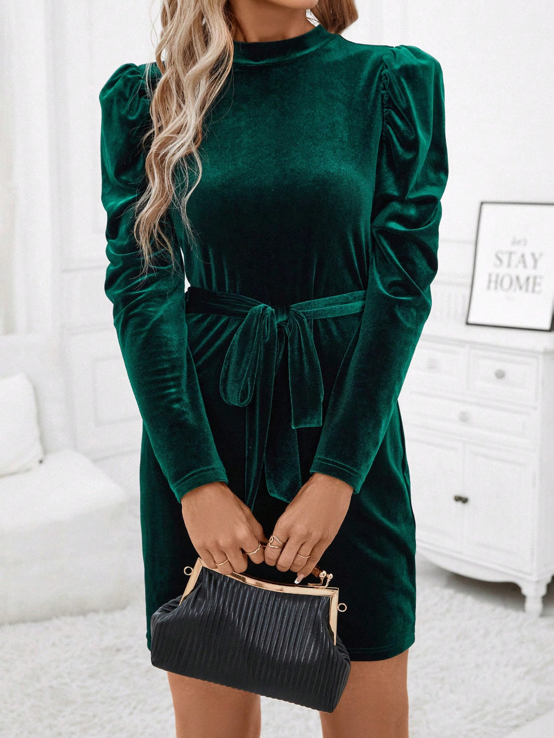 Rochie mini SHEIN, verde