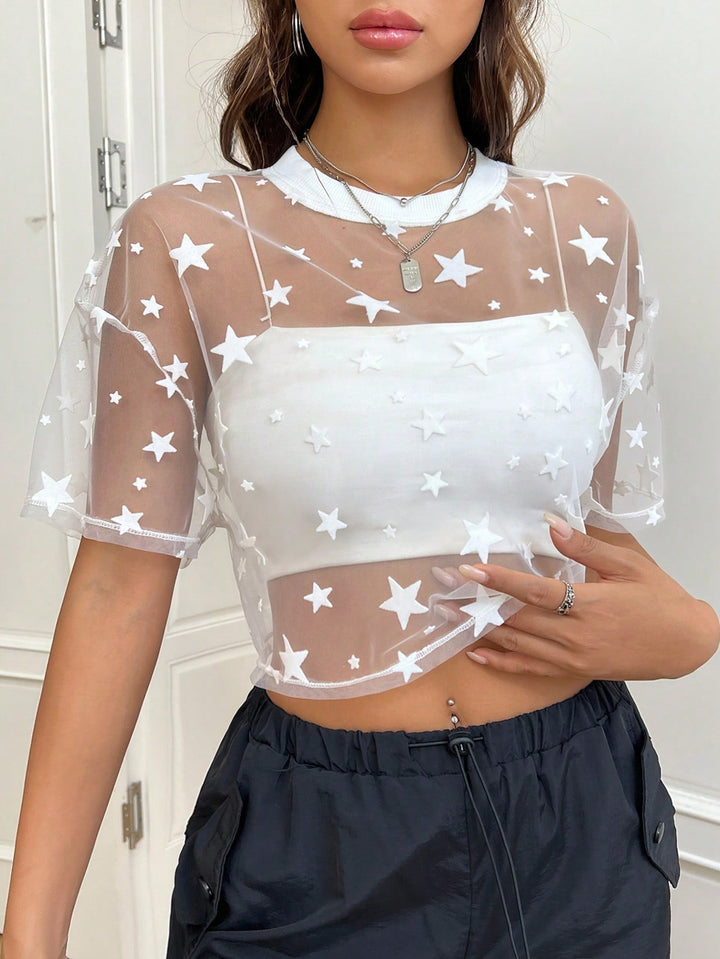 Top SHEIN, alb