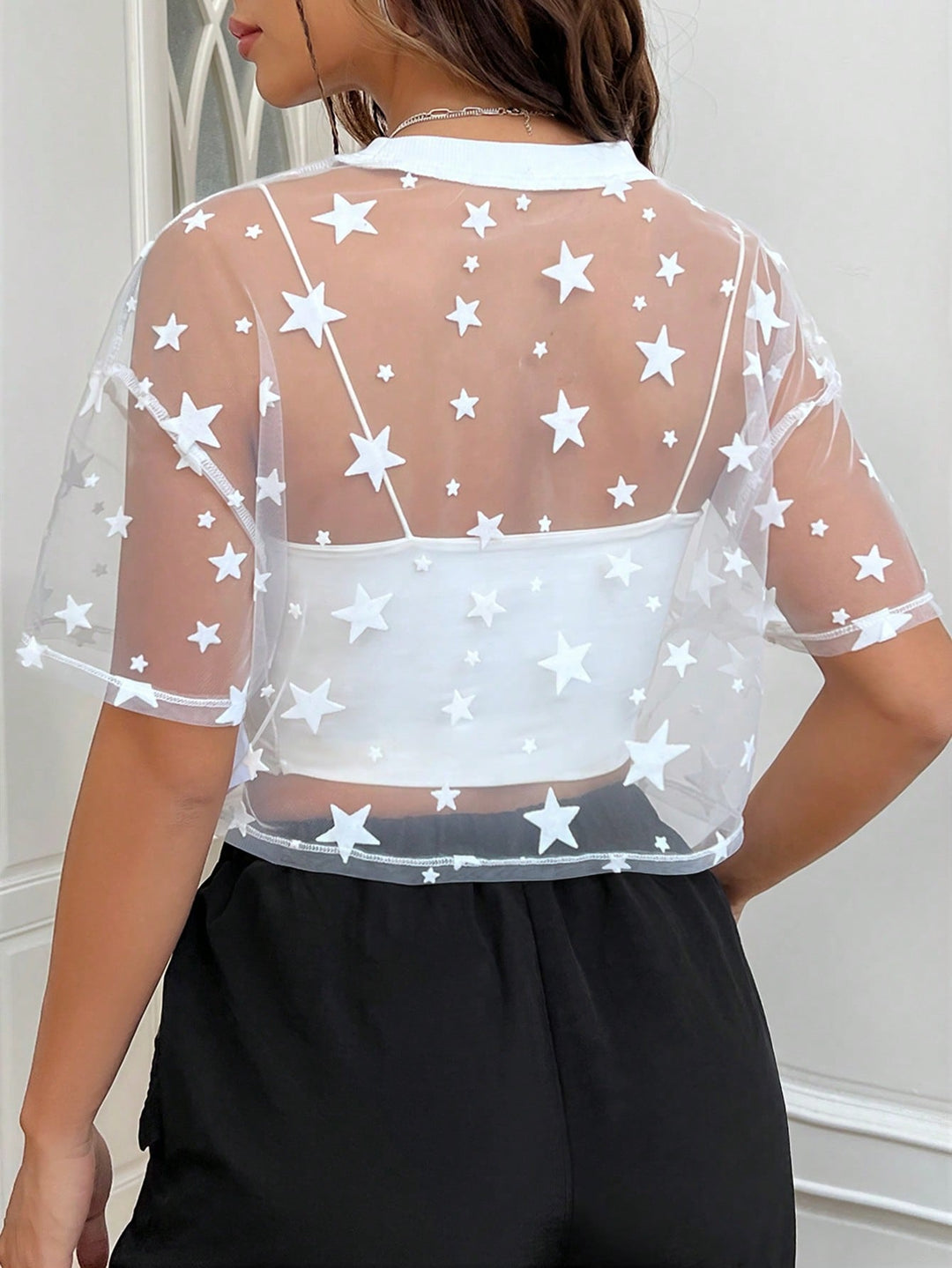 Top SHEIN, alb