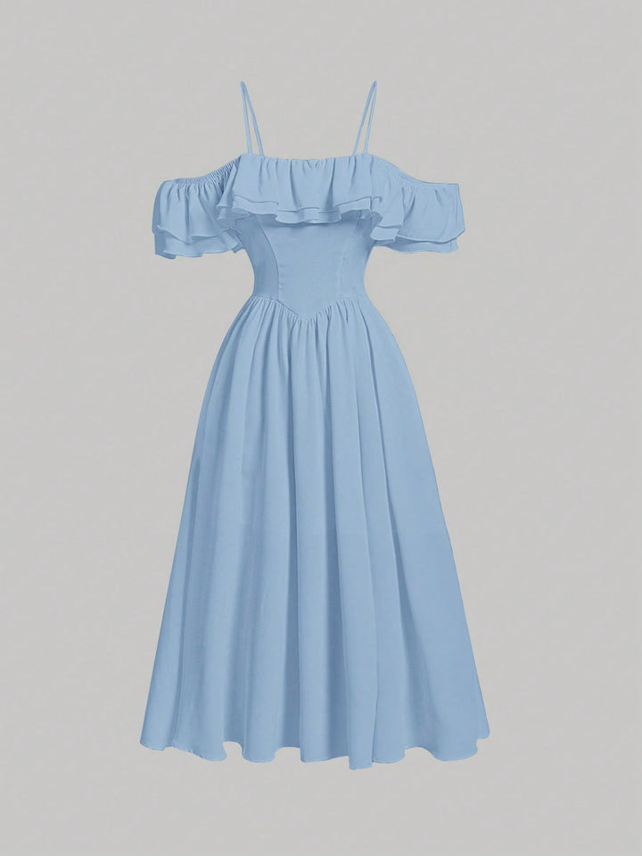 SHEIN Maxi ruha, kék