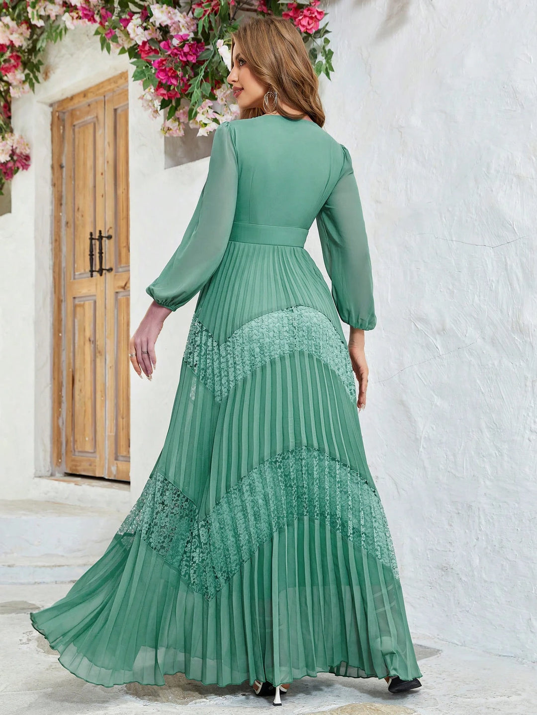 Rochie maxi SHEIN, verde