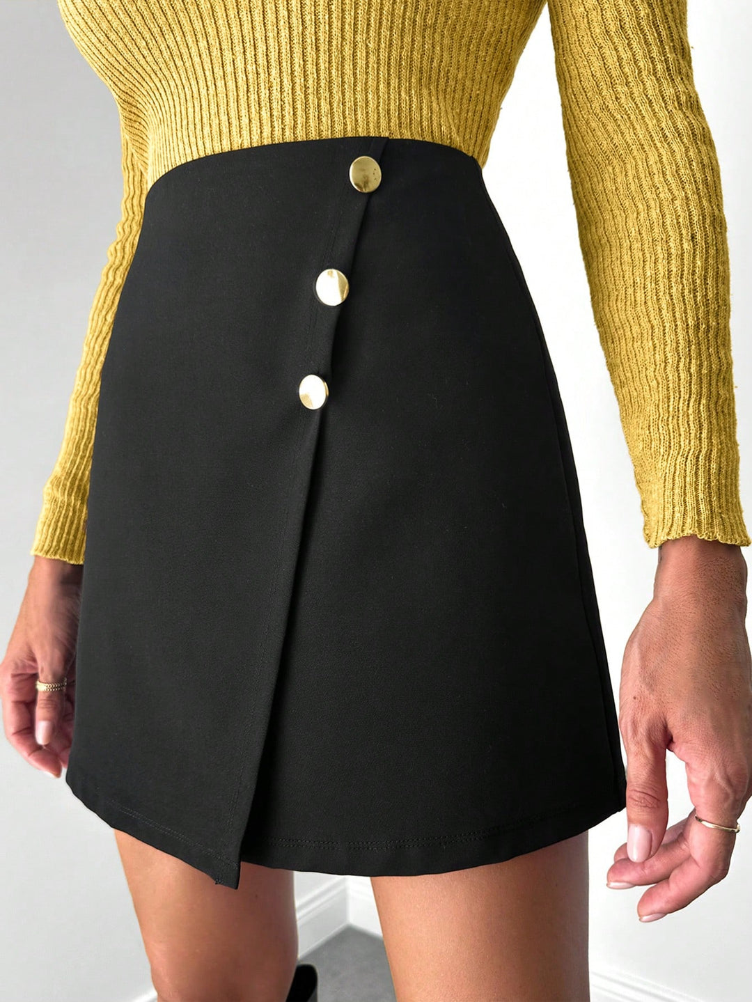 Fustă mini SHEIN, negru