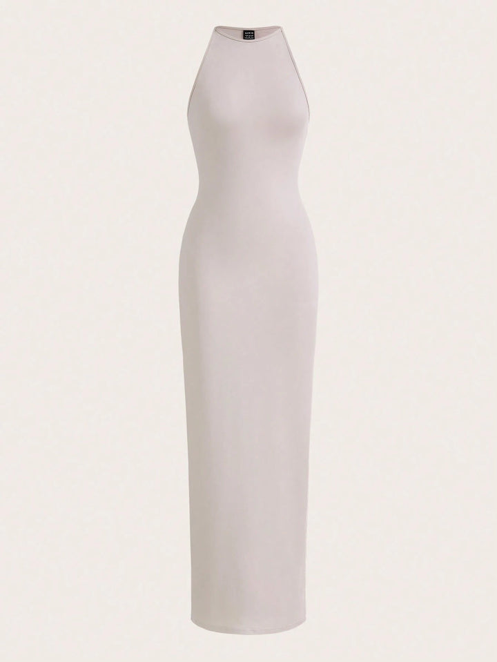 Rochie maxi SHEIN, bej