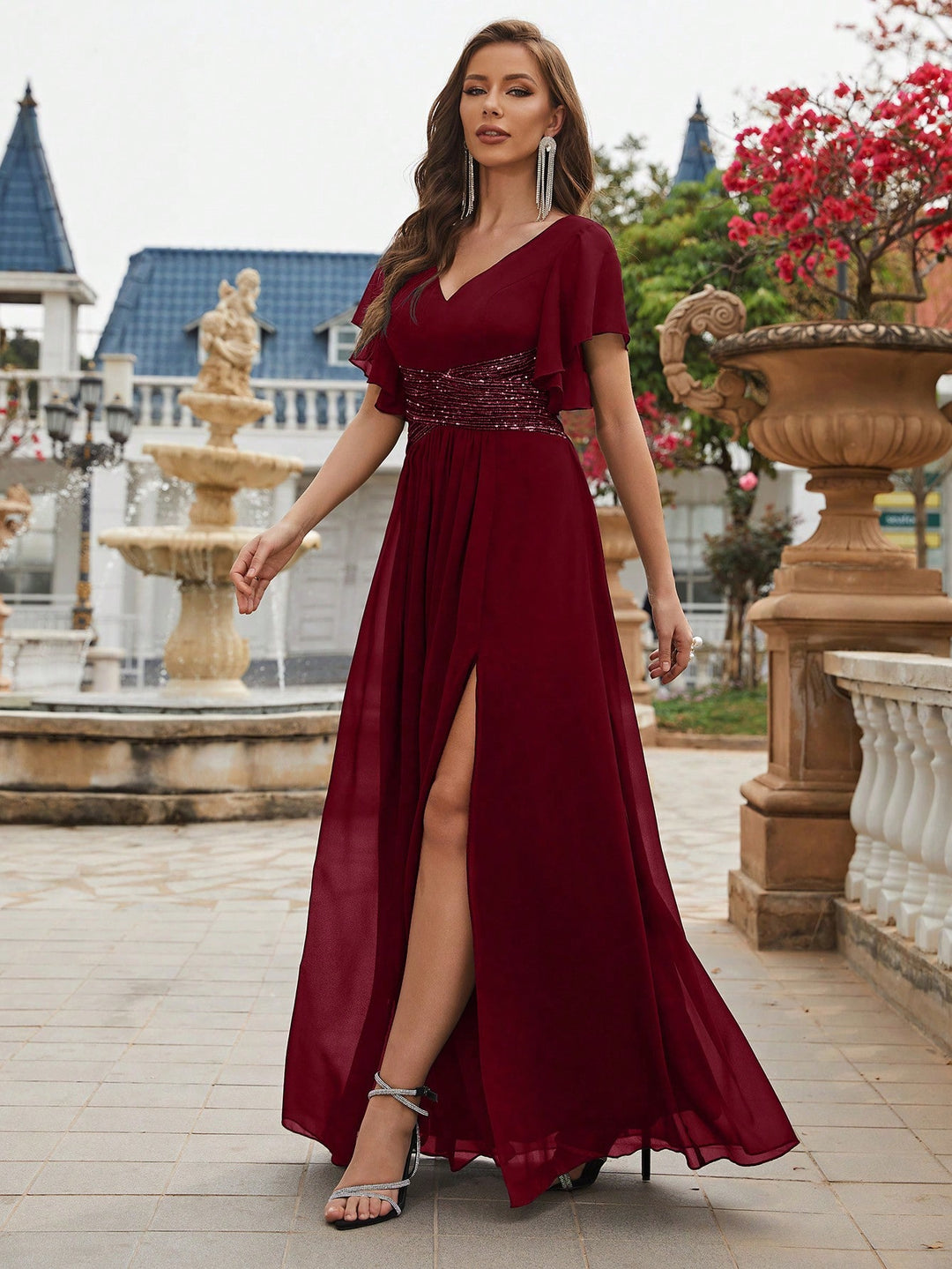 Rochie SHEIN, vișiniu