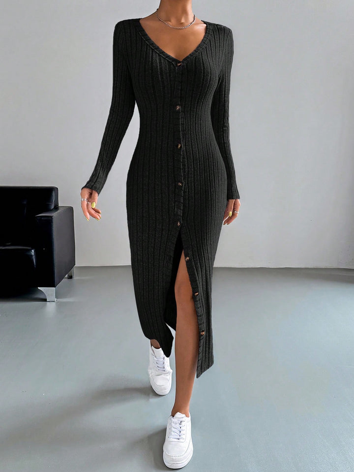 Rochie midi SHEIN, negru