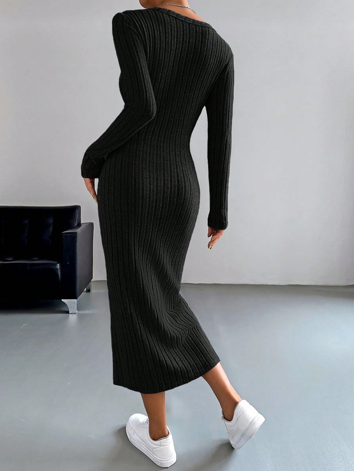 Rochie midi SHEIN, negru