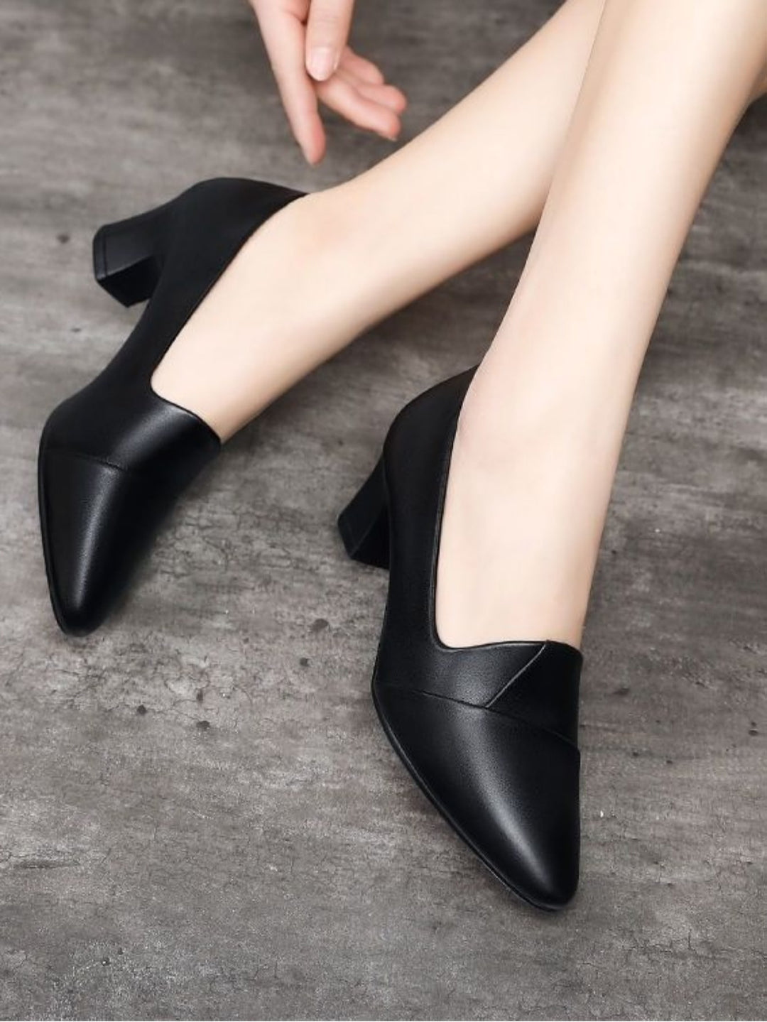 Pantofi cu toc SHEIN, negru