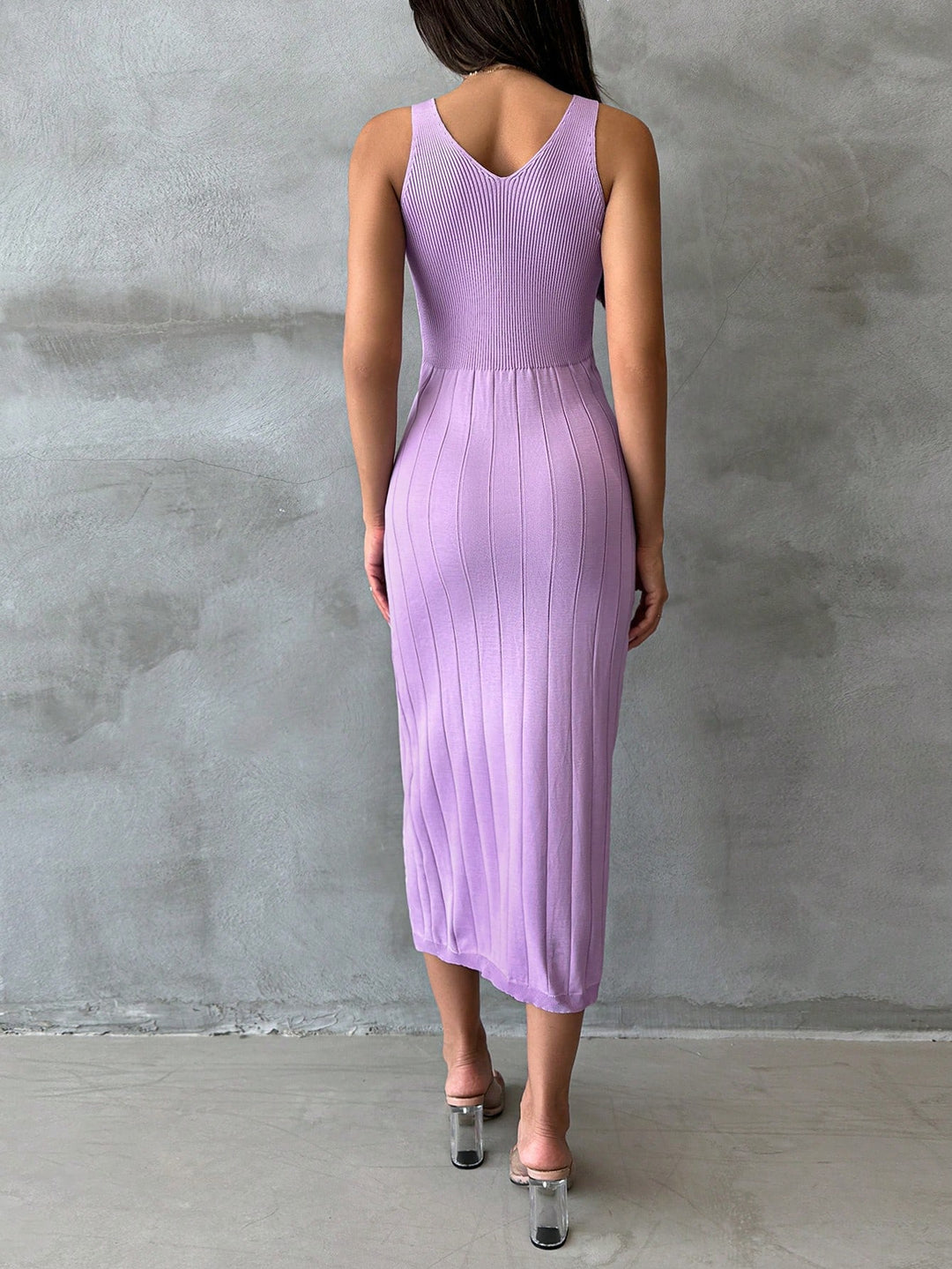 Rochie midi SHEIN, mov