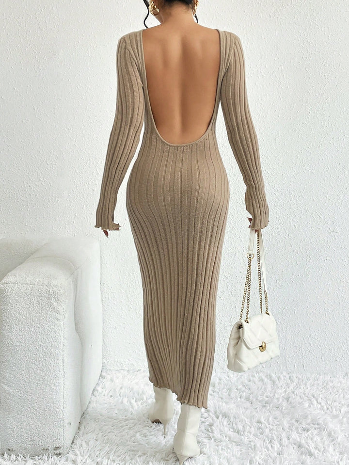Rochie maxi SHEIN, bej