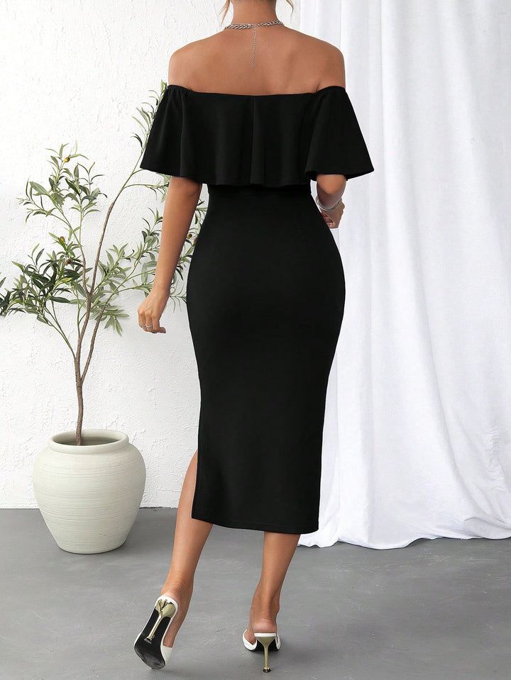 Rochie midi SHEIN, negru