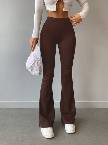 Pantaloni SHEIN, maro