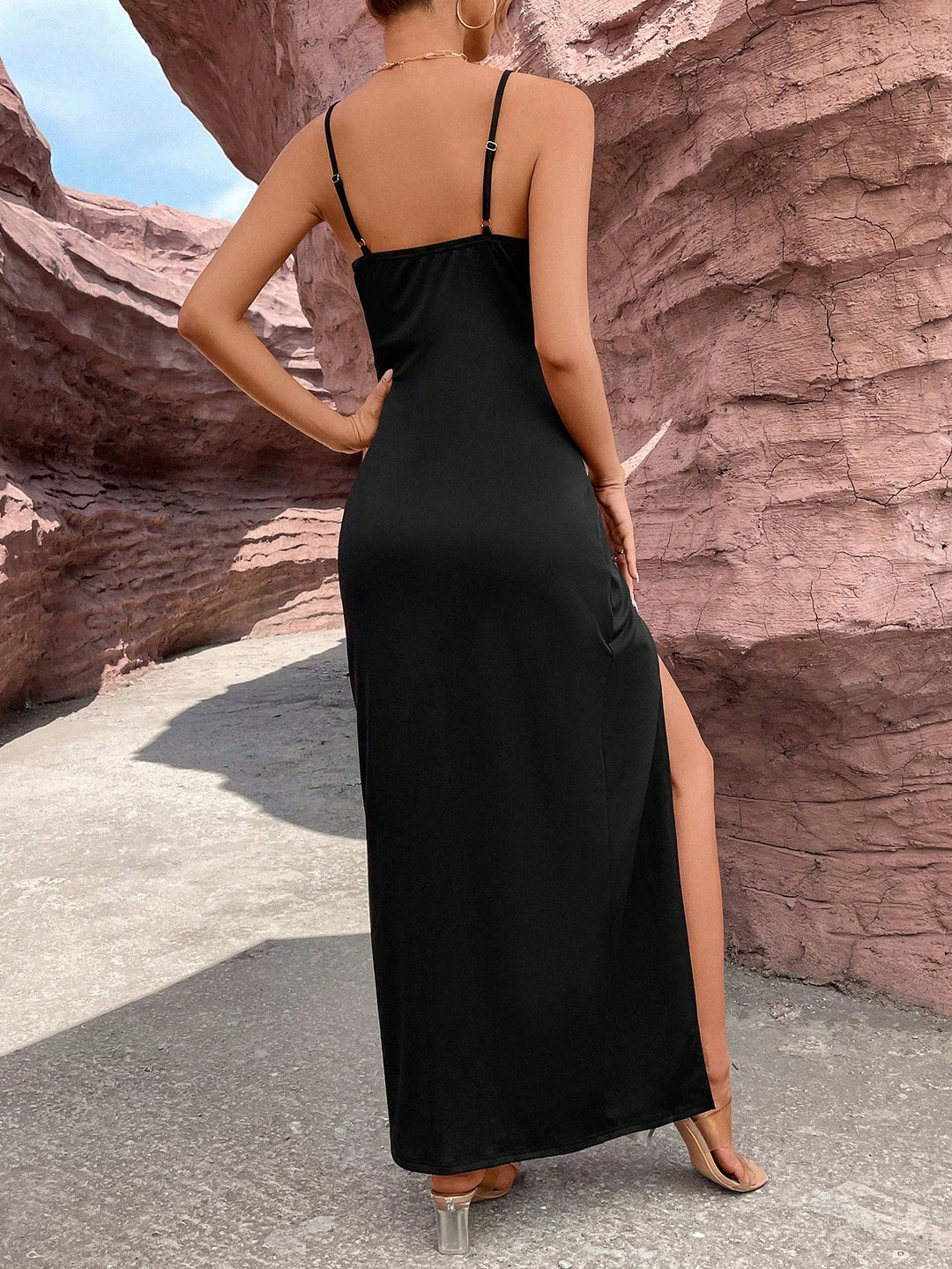 Rochie maxi SHEIN, negru