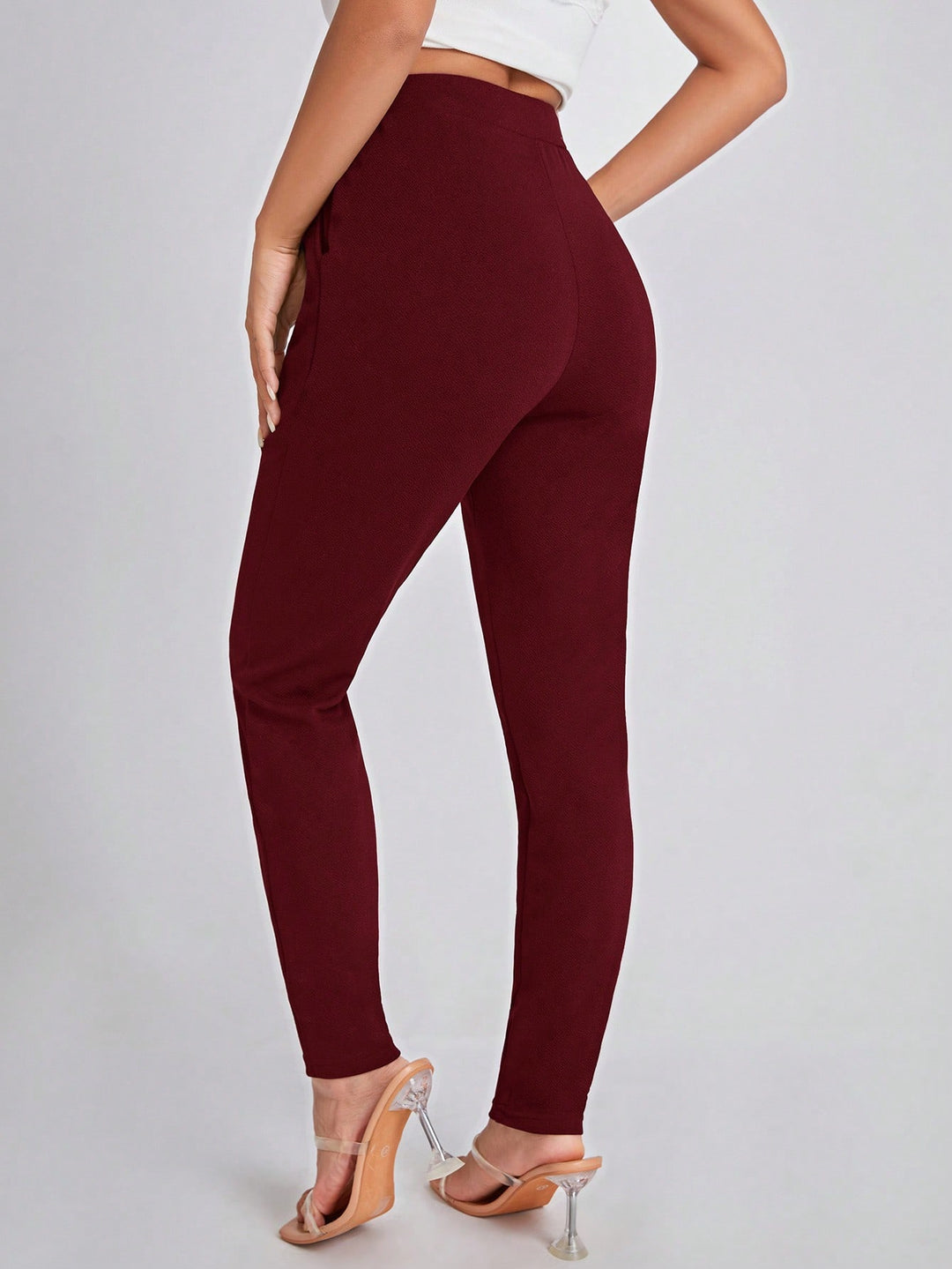 Pantaloni SHEIN, vișiniu