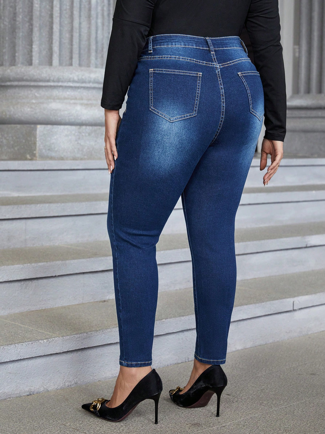 Jeans SHEIN, albastru