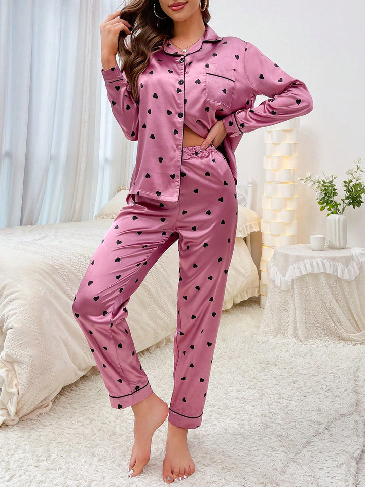 Compleu pijamale SHEIN, roz