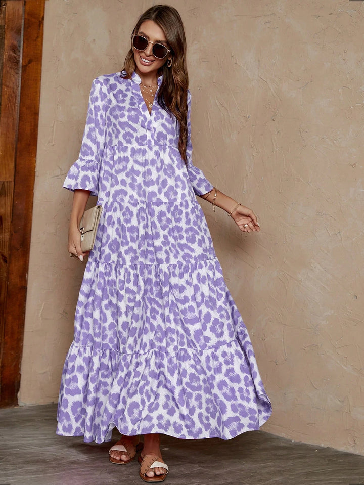 Rochie maxi Shein, mix culori